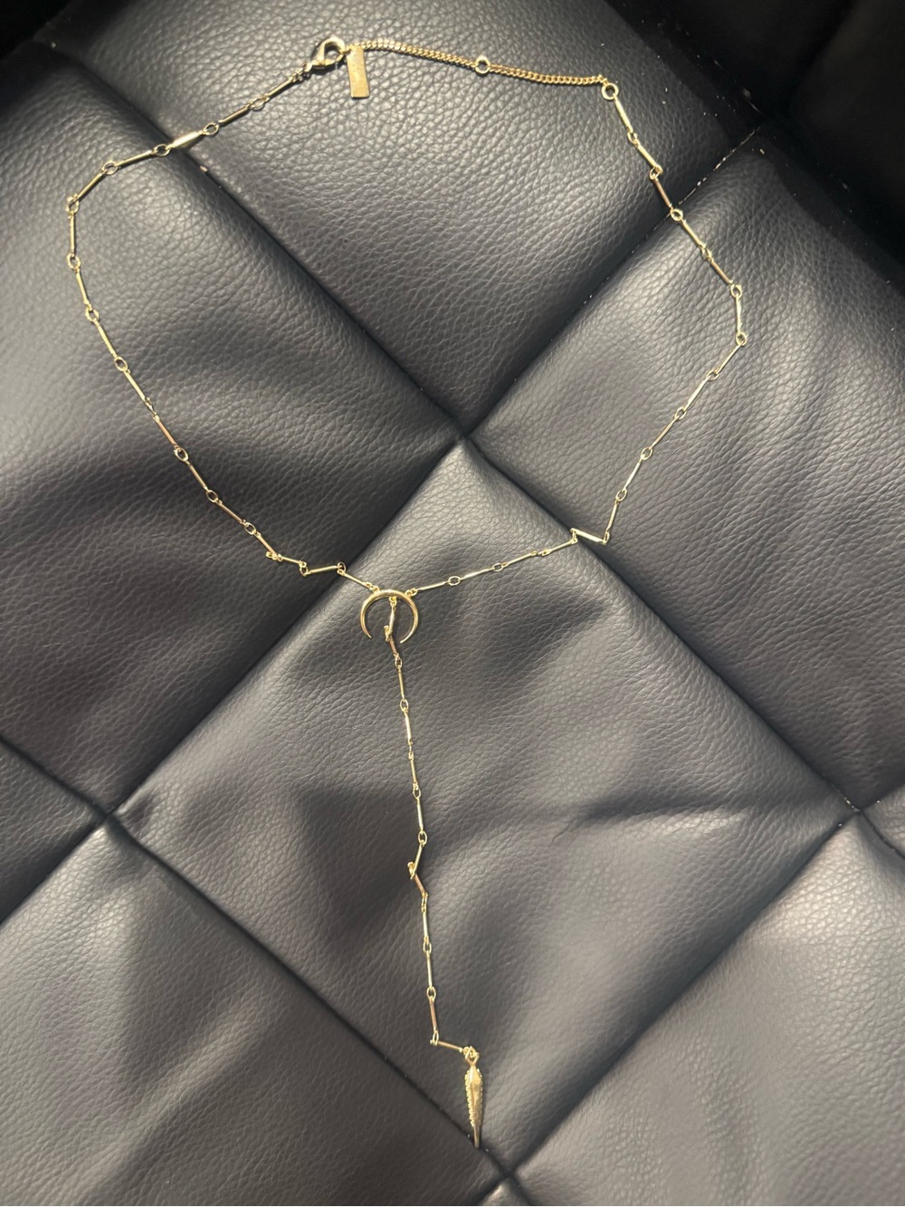 House of Harlow 1960 Gold Y-Drop Necklace